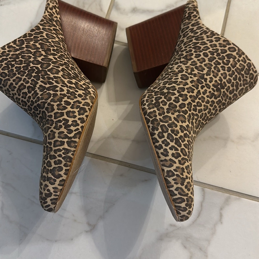 Able Brown leopard Mules - Picture 2 of 4